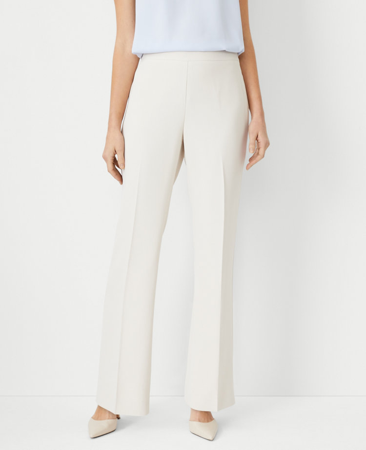The Petite Side Zip Trouser in Fluid Crepe - Curvy Fit