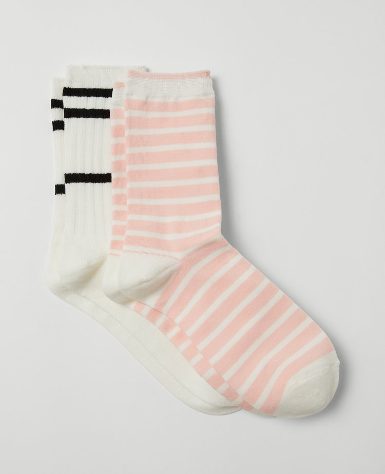 Weekend Collection Striped Crew Sock Set