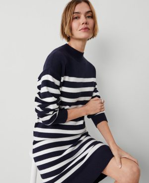 Weekend Collection Striped Sweater Dress