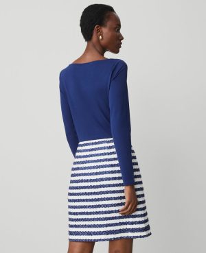 Striped Boucl&eacute; Tweed Skirt