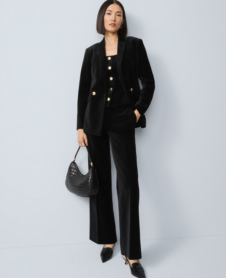 The Petite Jayne Trouser Velvet Pant
