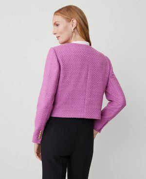 Petite Tweed Cropped Jacket