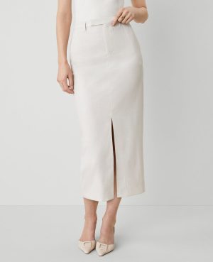 The Petite Trouser Column Midi Skirt