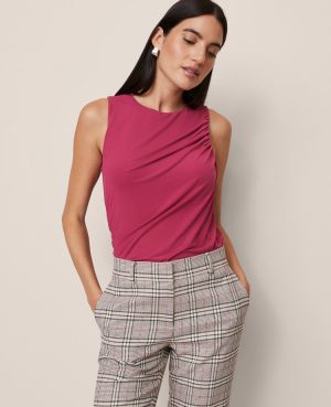 Draped Sleeveless Top