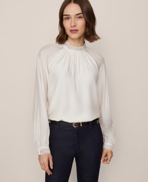 Lace Trim Blouse