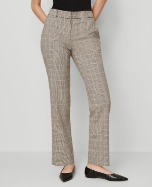 The Straight Pant in Plaid &mdash; Curvy Fit