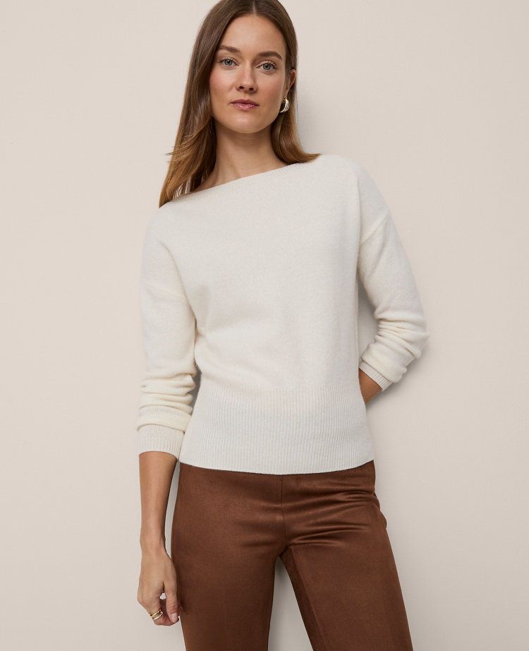 Cashmere Off-The-Shoulder Sweater