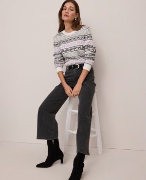 Petite Weekend Collection Relaxed Fair Isle Sweater