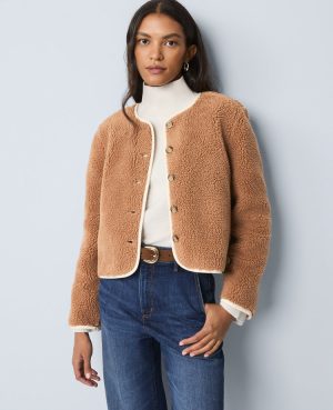 Weekend Collection Sherpa Crew Neck Jacket