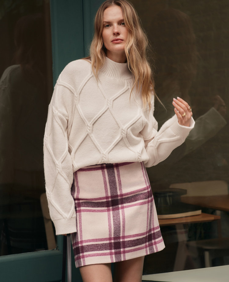 Weekend Collection Plaid Mini Skirt