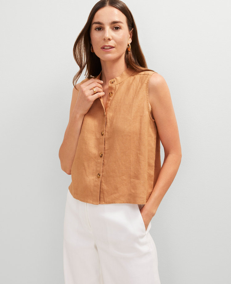 Petite Linen Shirt