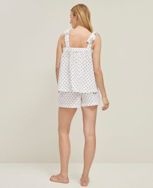 Dotted Bow Pajama Set