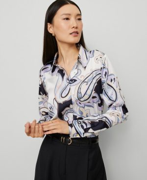 Paisley Satin Essential Shirt