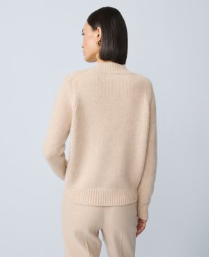 Cashmere Mock Neck Sweater