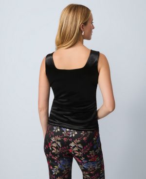 Velvet Square Neck Tank Top