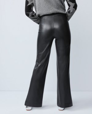 The Straight Pant in Faux Leather
