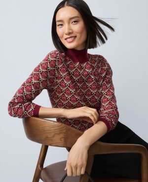 Essential Jacquard Turtleneck Sweater