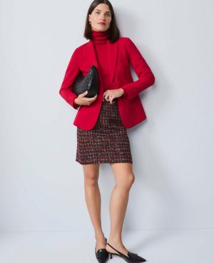 Petite Tweed A-Line Skirt