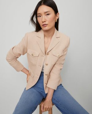 The Military Blazer Jacket in Tweed