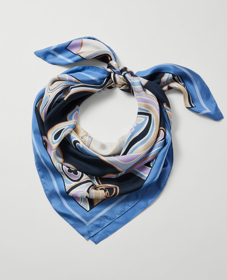 Paisley Square Silk Scarf