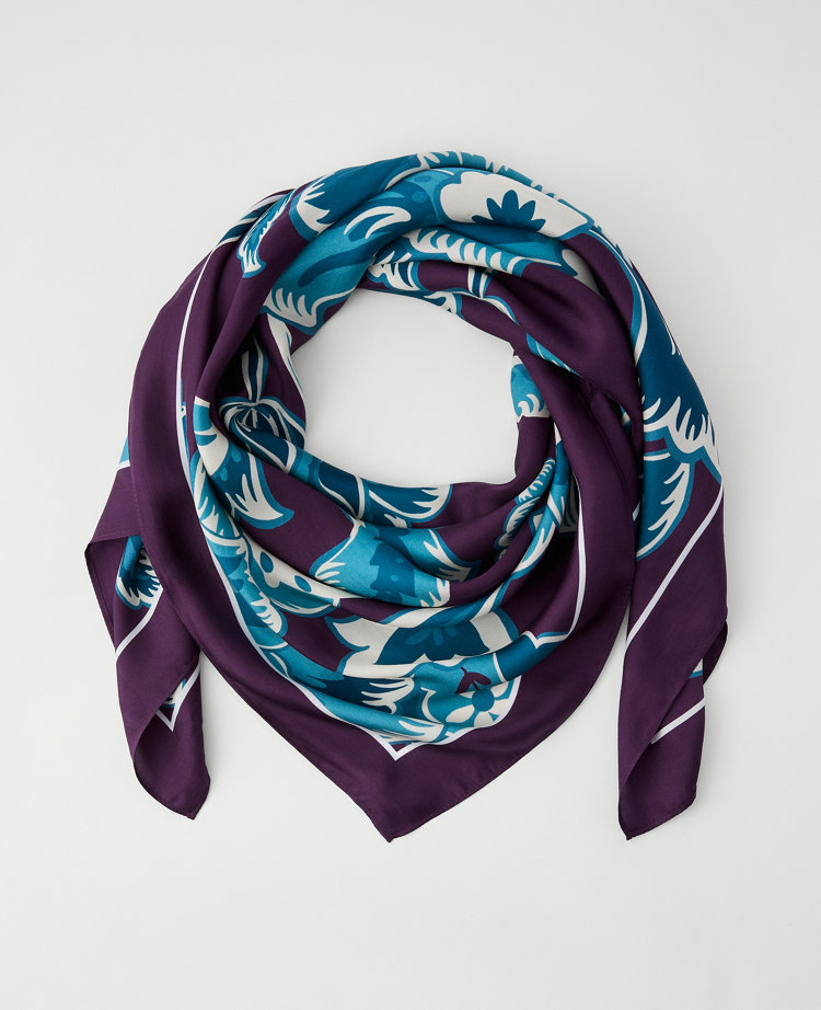Floral Oversized Silk Scarf