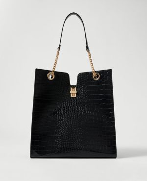 Croco Large Tote Bag