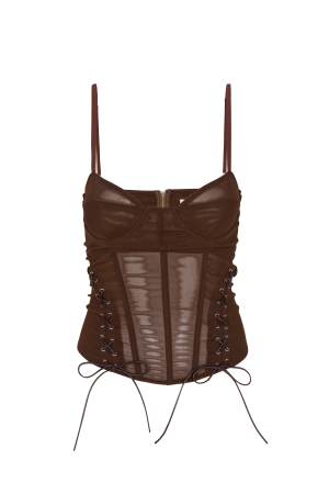 CHRISTINA CORSET – CHOCOLATE